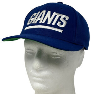 New York NY Giants Youth Hat Cap Blue Vintage 90s Snapback NFL Football Kids